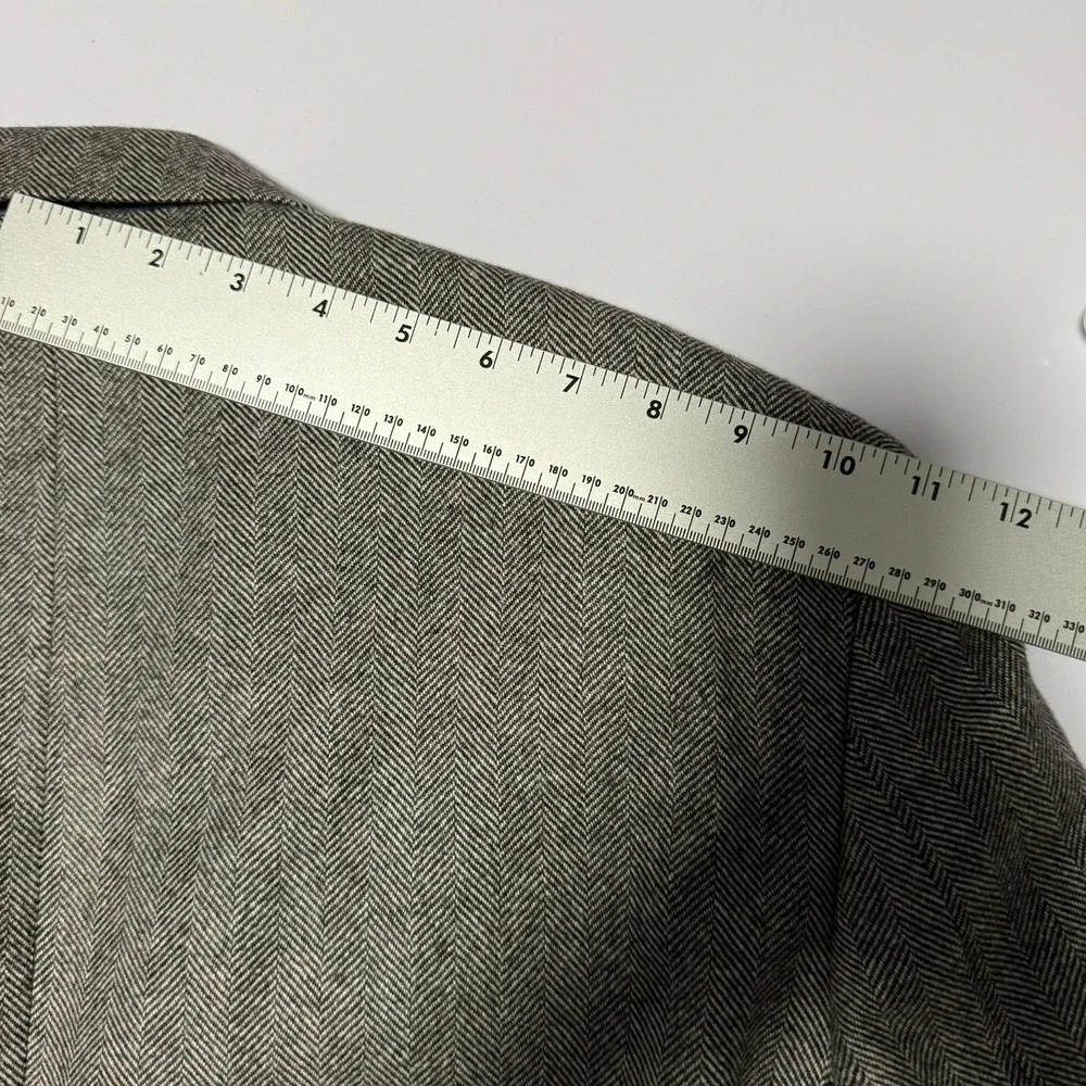 Rutledge's Men's‎ 100% Cashmere Herringbone Blazer Jacket Size 44 Regular
